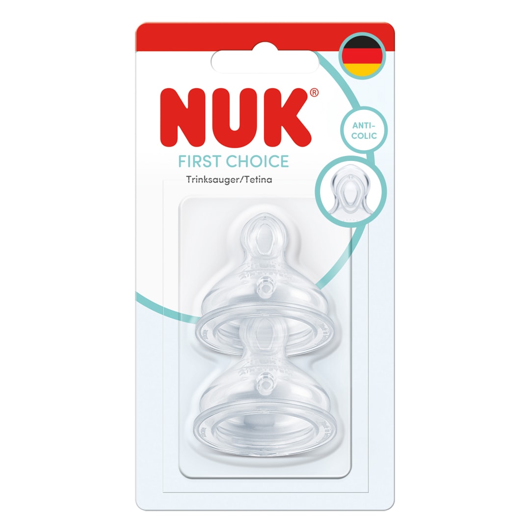 NUK FC TEAT SI XL CL2 2/BLC