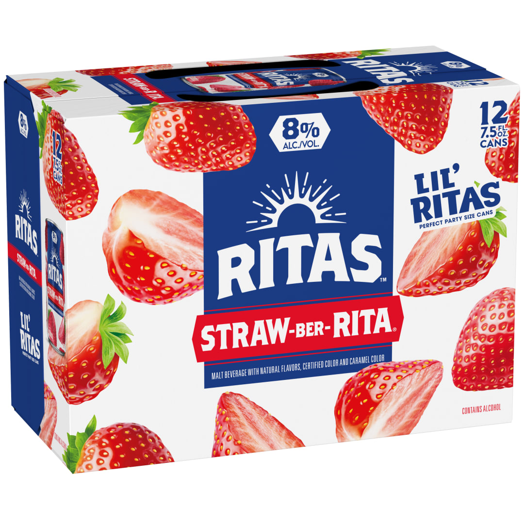 Ritas Sparkling Strawberrita Margarita 12 - 7.5 fl oz Cans