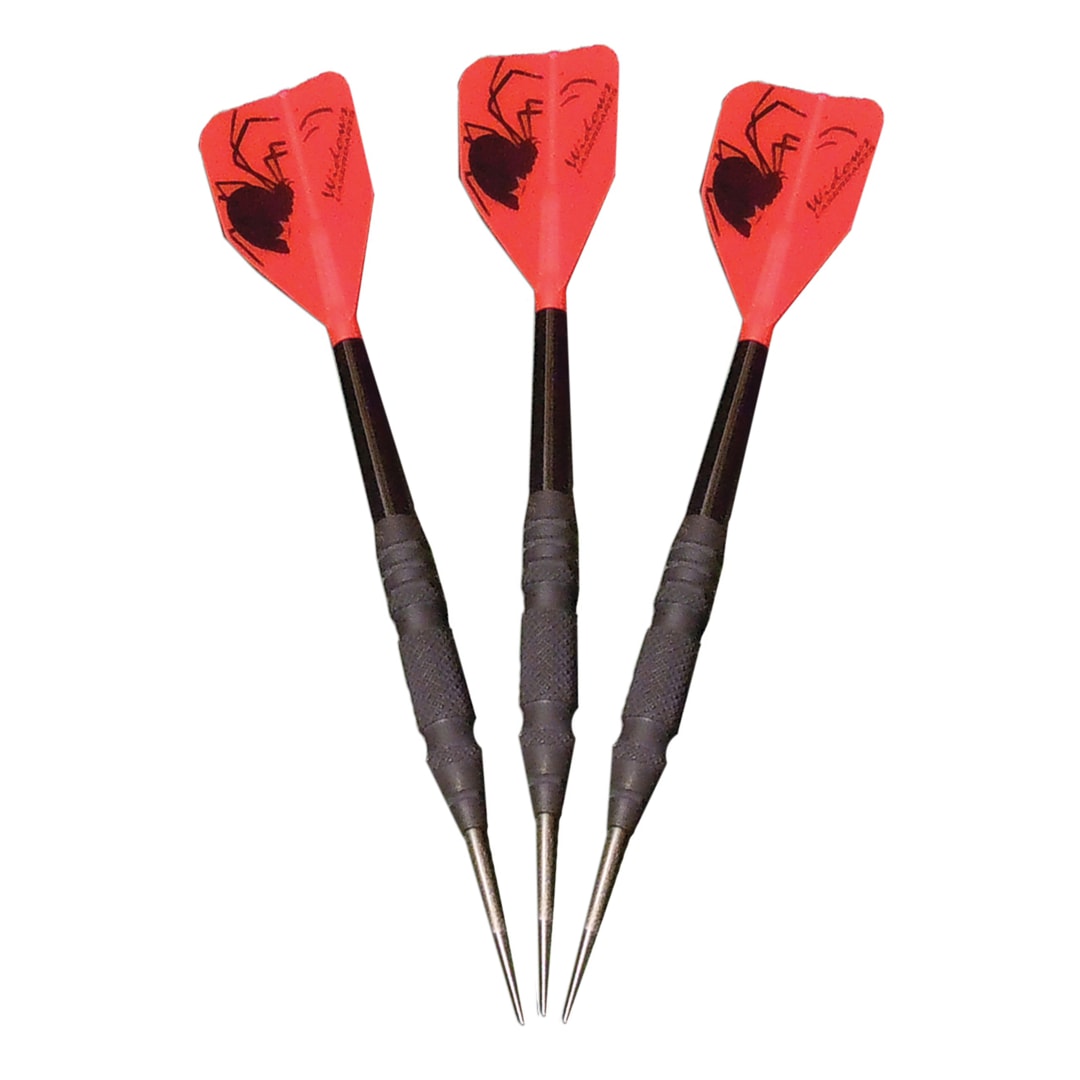 Laserdarts Black Widows 90% Tungsten Movable Point Steel Tip Darts 25 Grams