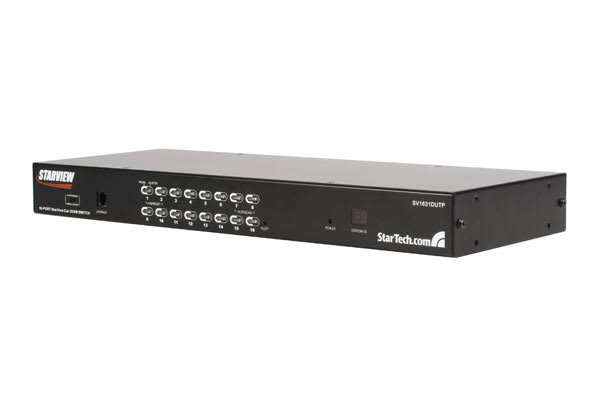 16 Port Cat 5 UTP KVM Switch
