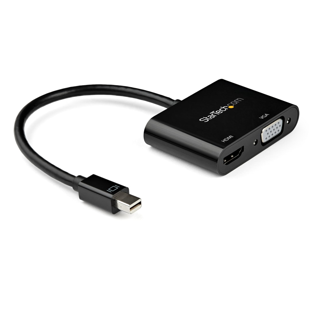 Mini DisplayPort to HDMI or VGA 2-in-1 Adapter
