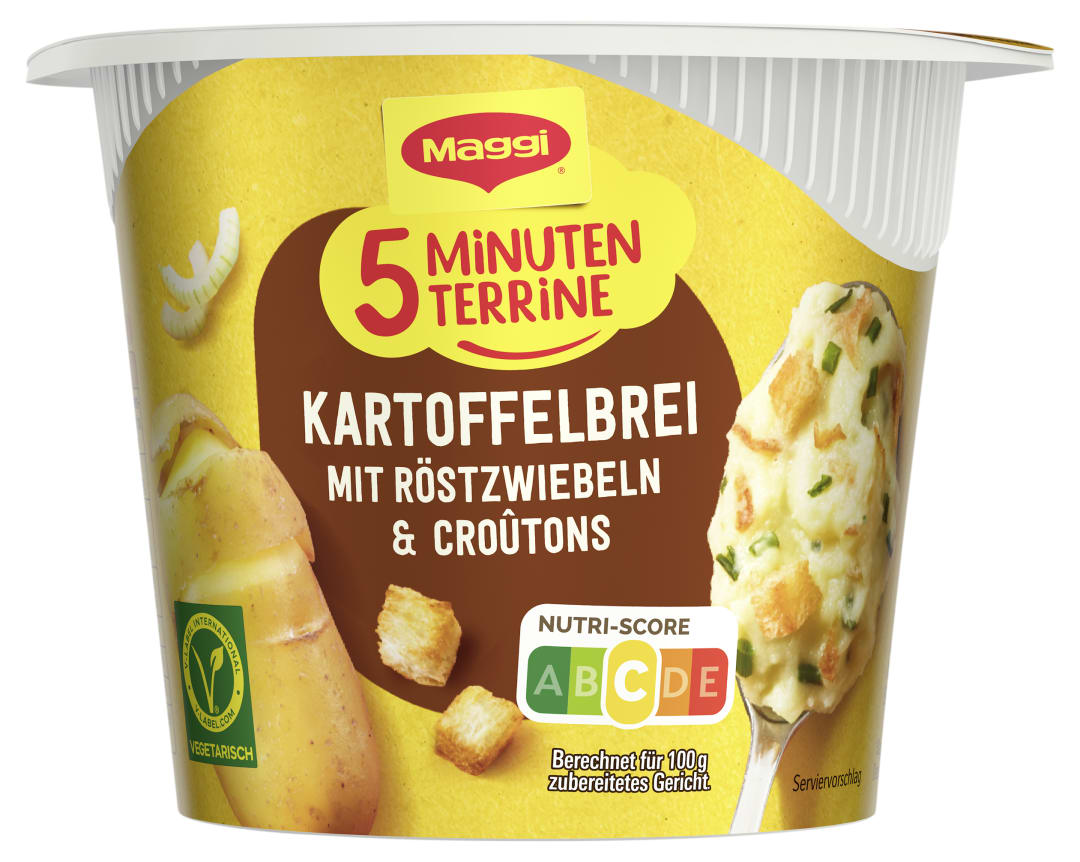 MAGGI 5 MINUTEN TERRINE Kartoffelbrei Röstzwiebeln 56g