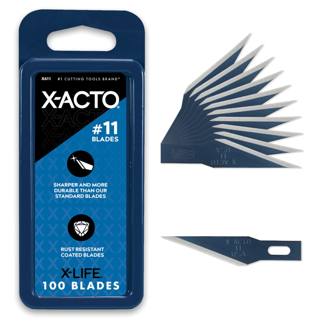 X-ACTO® X-Life #11 Classic Fine Point Blades, 100 Count