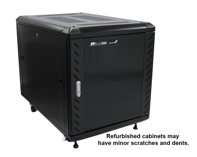 Refurbished 12U 36in Knock-Down Server Rack Cabinet