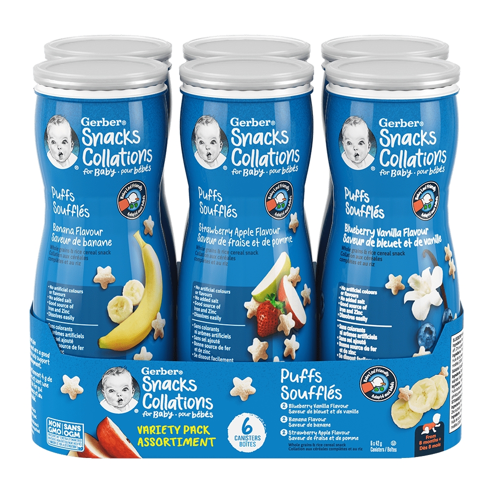 GERBER Puffs 6pk MP 3(6x42g) CA