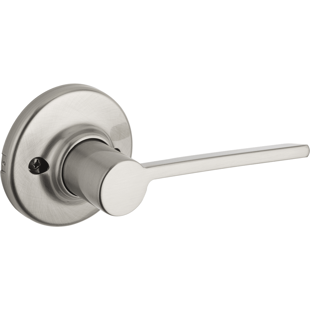 Ladera Half - Dummy Left Hand Door Lever in Satin Nickel