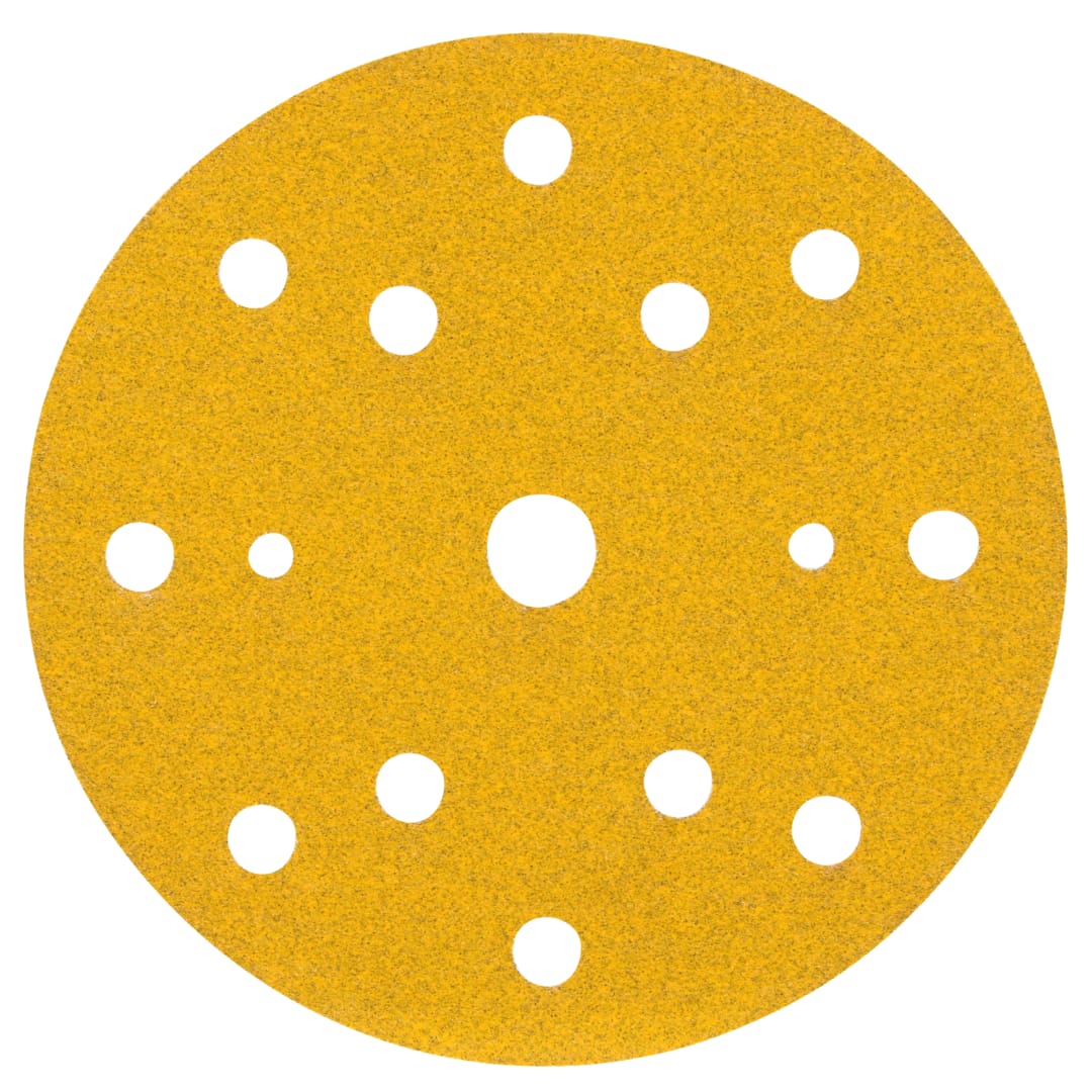 3M™ Hookit™ 288U Sarı Delikli Zımpara, 150 mm, 15 Delik, 80D, 51543
