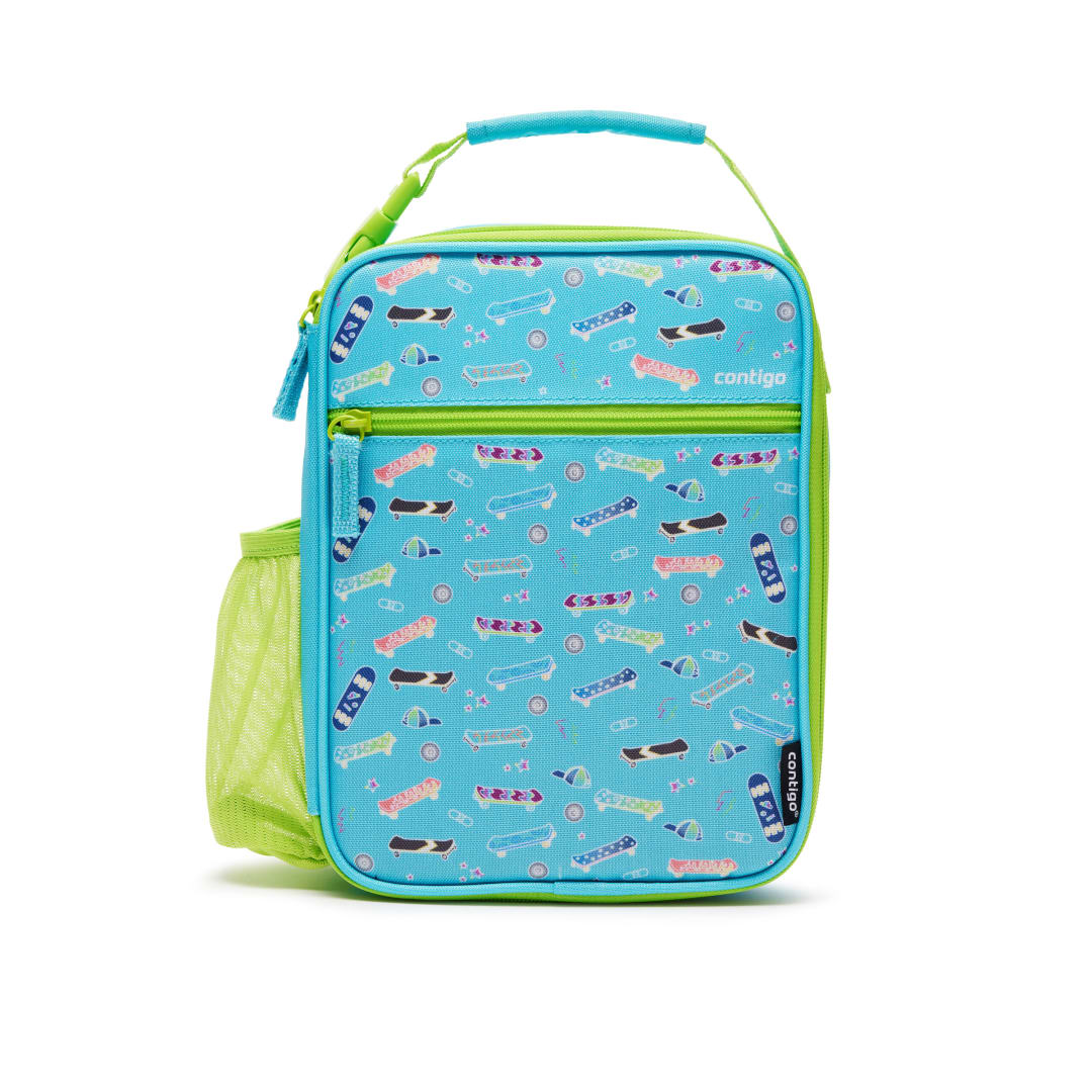 KIDS LUNCH BOX BLUE RASP LATER SKATER