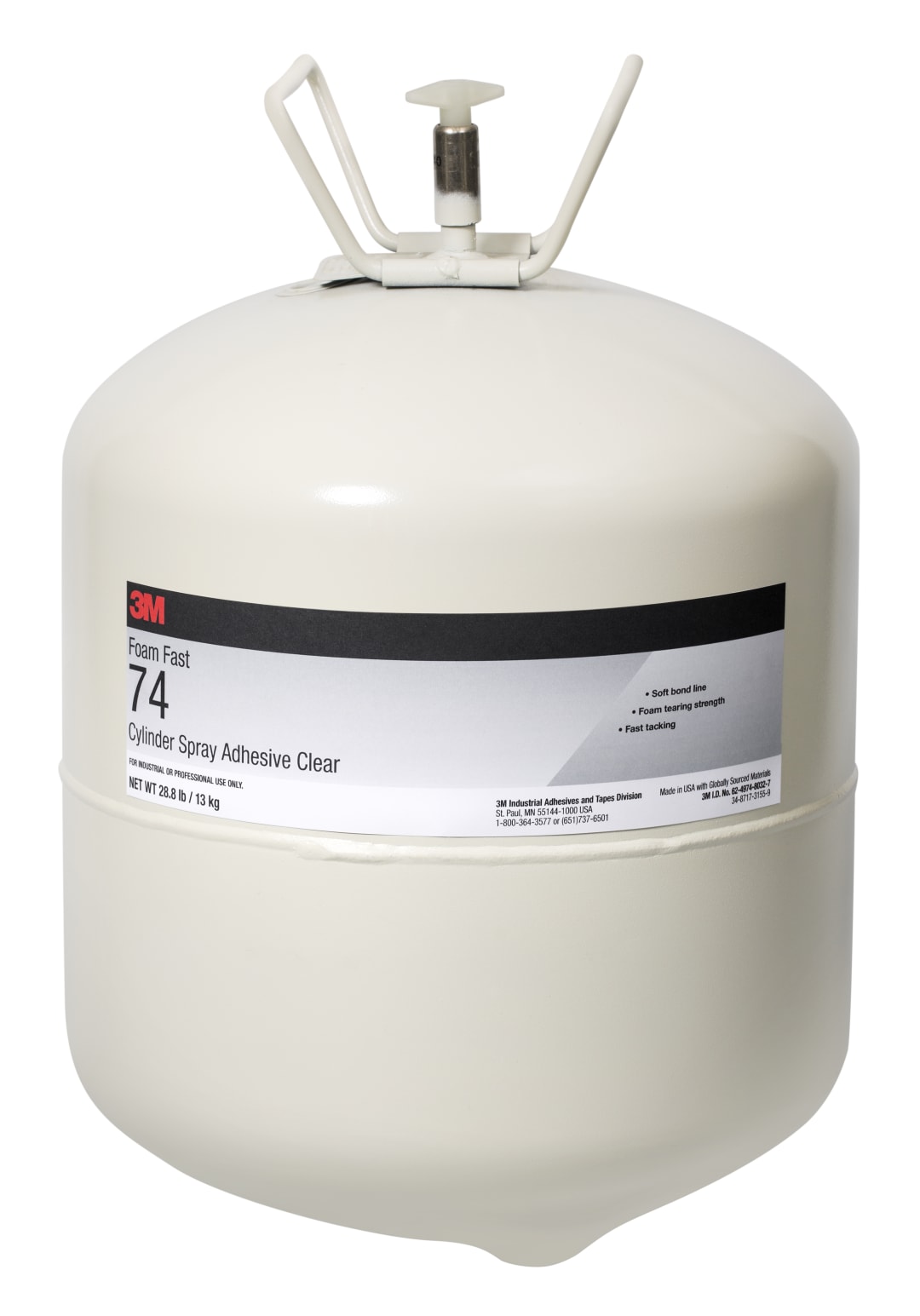 3M™ Sprühklebstoff Foam Fast 74, Transparent, 13 kg