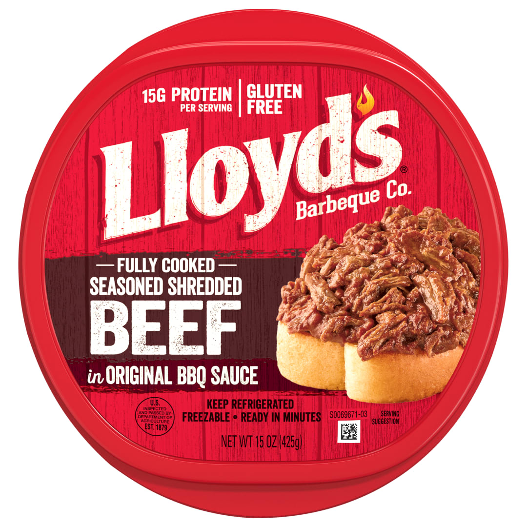 LLOYD'S Seasoned and Shredded Beef in Original BBQ Sauce
