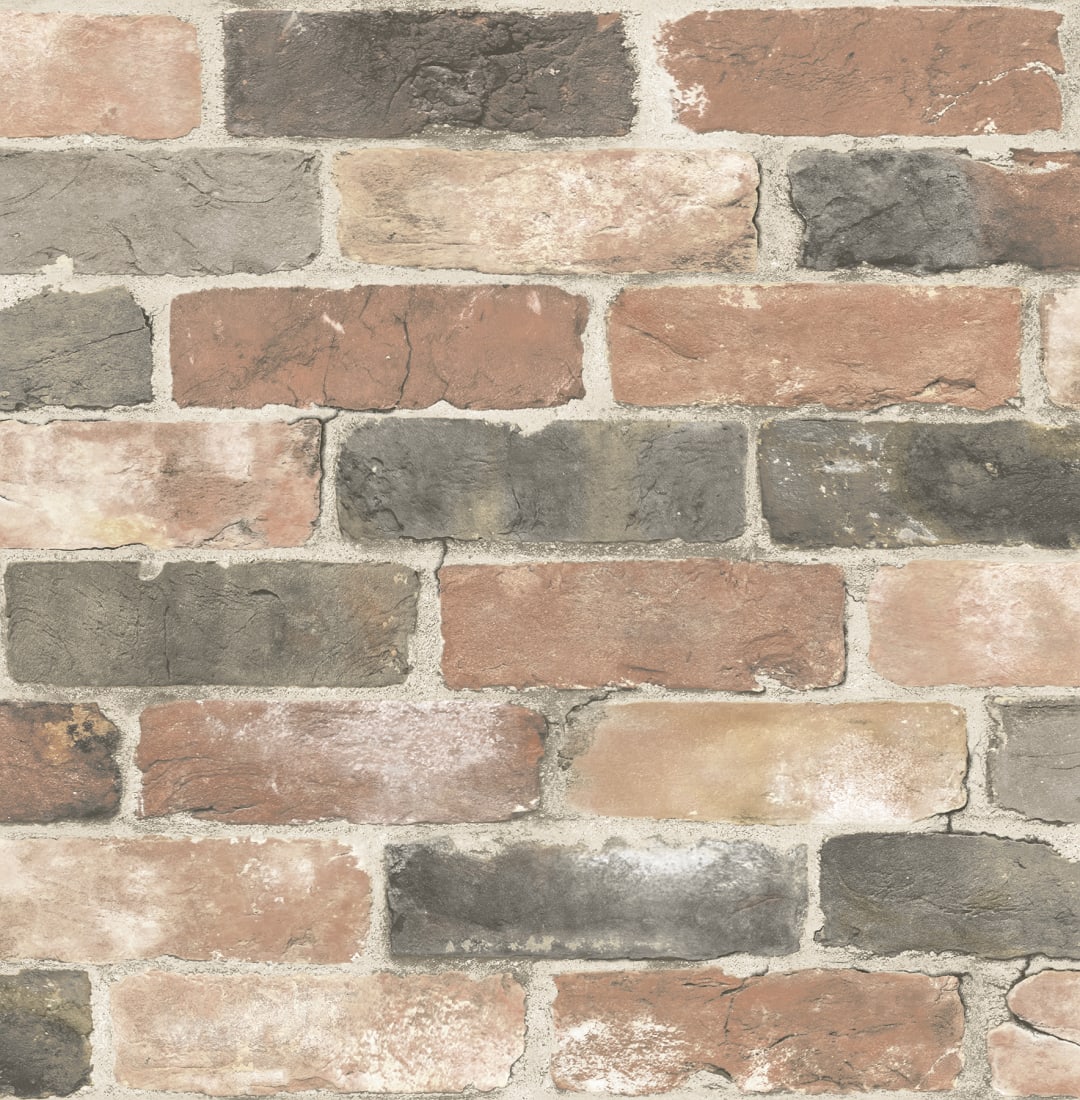 Dusty Red Reclaimed Bricks Wallpaper