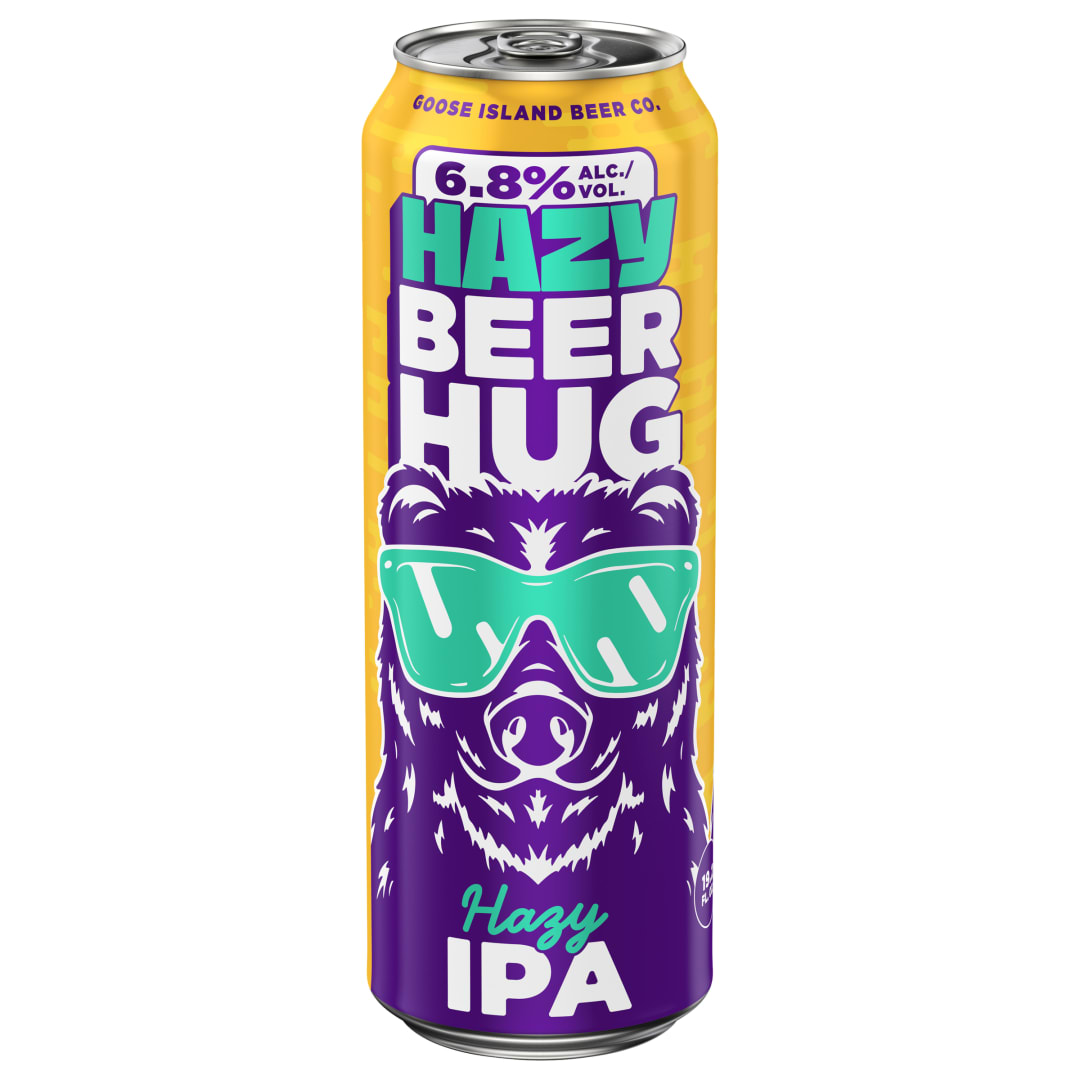 Goose Island Hazy Beer Hug Hazy IPA 19.2 oz Single CAN 6_8ABV - Craft Direct