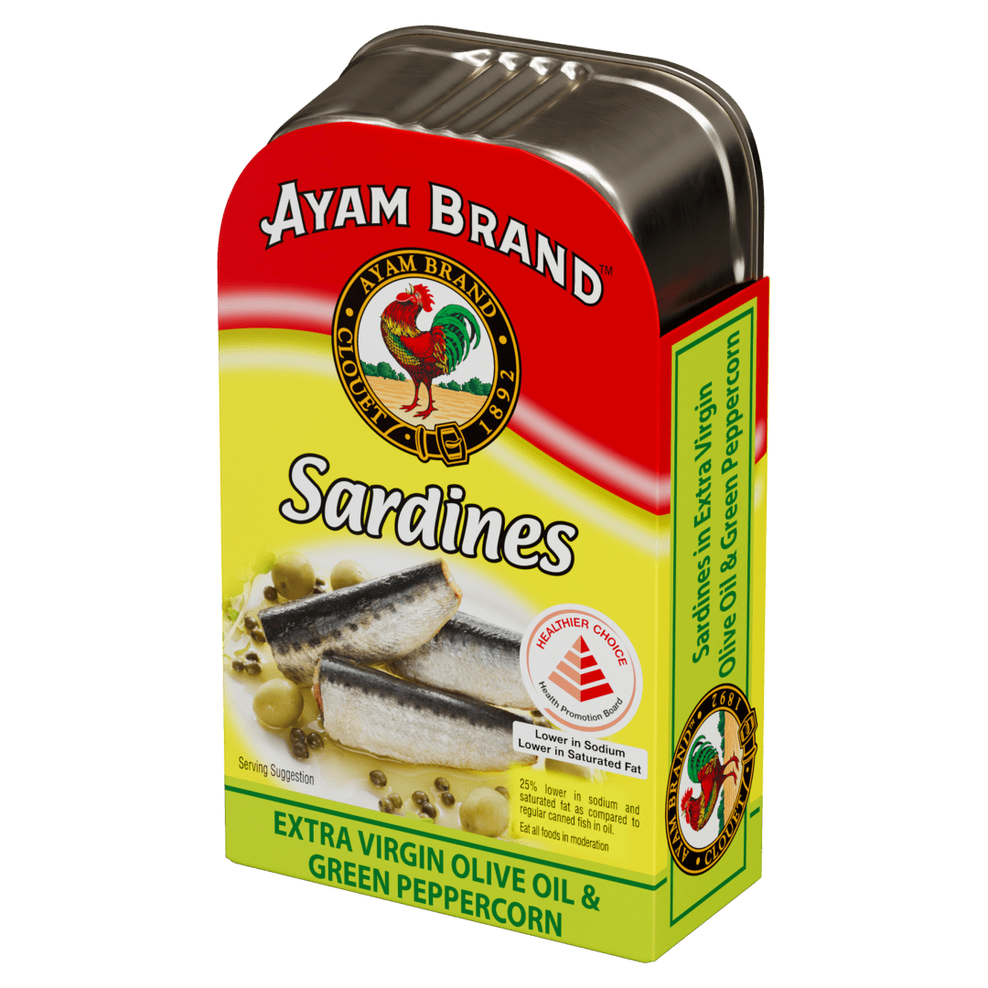 Sardines in Olive Oil &amp; Green Peppercorn 24x120g