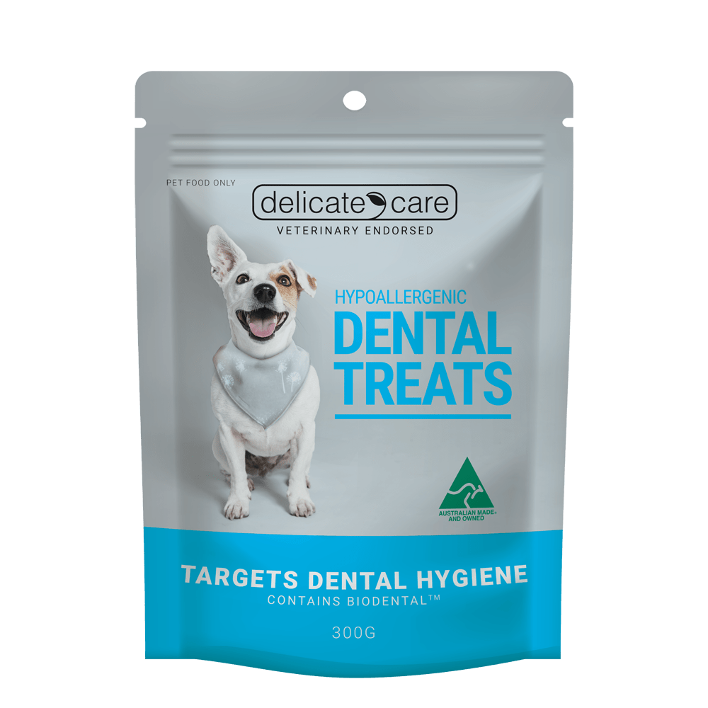 Delicate Care Hypoallergenic Dental Dog Treats, Kangaroo, 300g