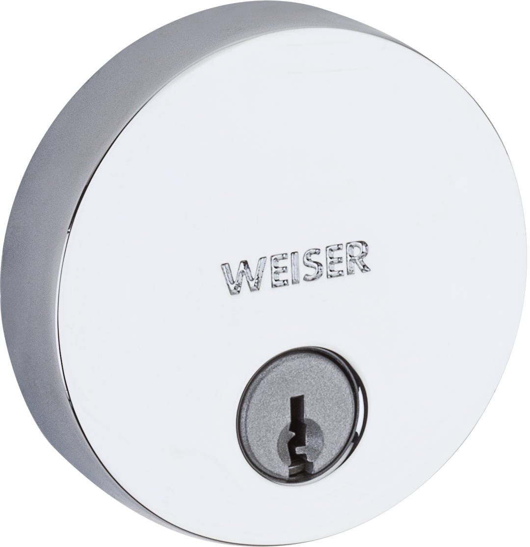 1471 Uptown Single Cylinder Deadbolt featuring SmartKey Security™ in Polished Chrome
