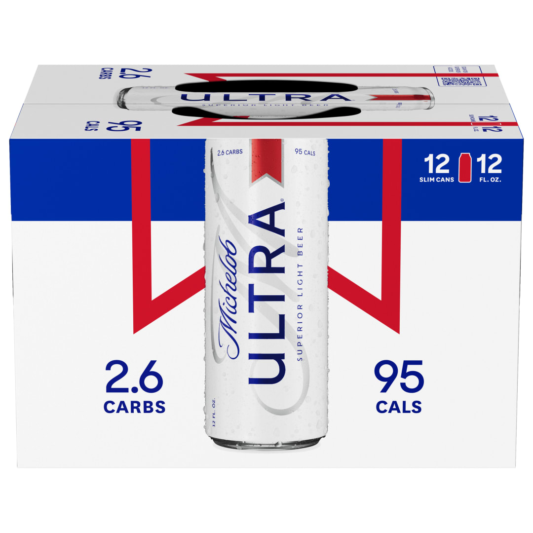 Michelob ULTRA Superior Light American Lager Beer 12 Pack, 12 fl oz Cans
