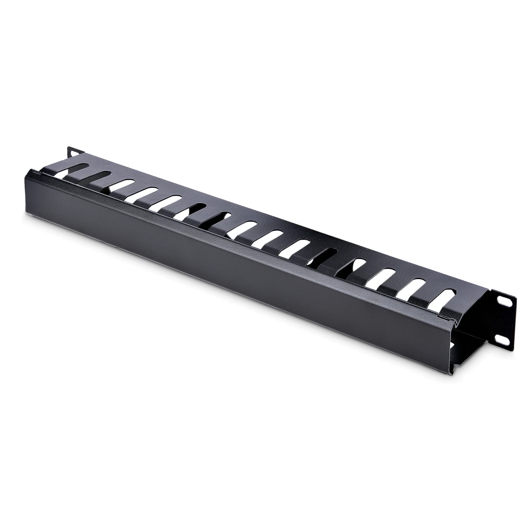 1U 19 Finger Duct Rack Cable Manager w  Cover