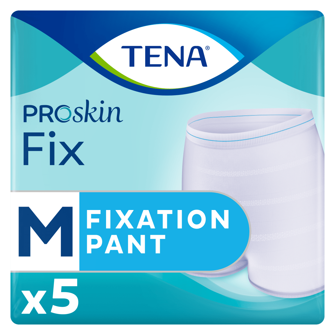 TENA Fix – Reusable Breathable Fixation Pants for Secure Pad Placement with Seamless Design, Comfortable Fit &amp; Washable up to 50 Times - Medium, Pack of 5