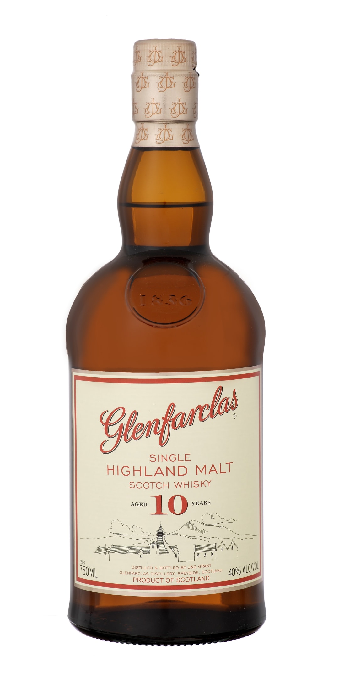Glenfarclas 10 Years Aged Highland Single Malt Scotch Whisky 750ml 80 Proof