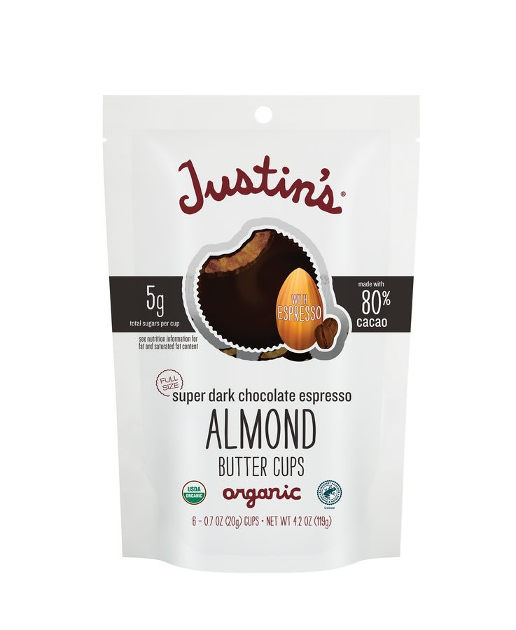 JUSTIN'S Super Dark Espresso Almond Butter Cup