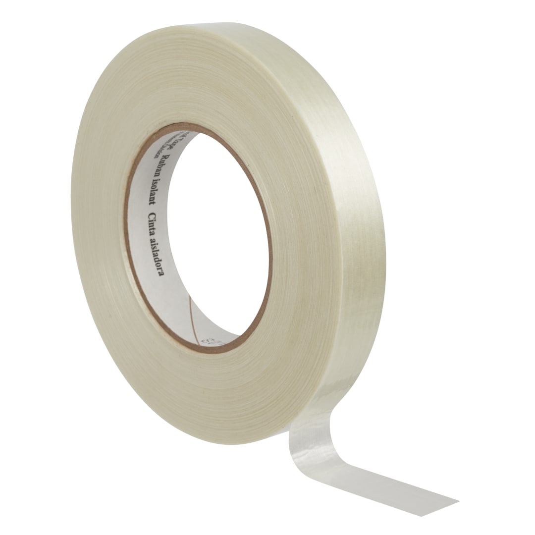 3M™ Filamentle Güçlendirilmiş Elektrik Bandı 45, Şeffaf, 760 mm x 55 m