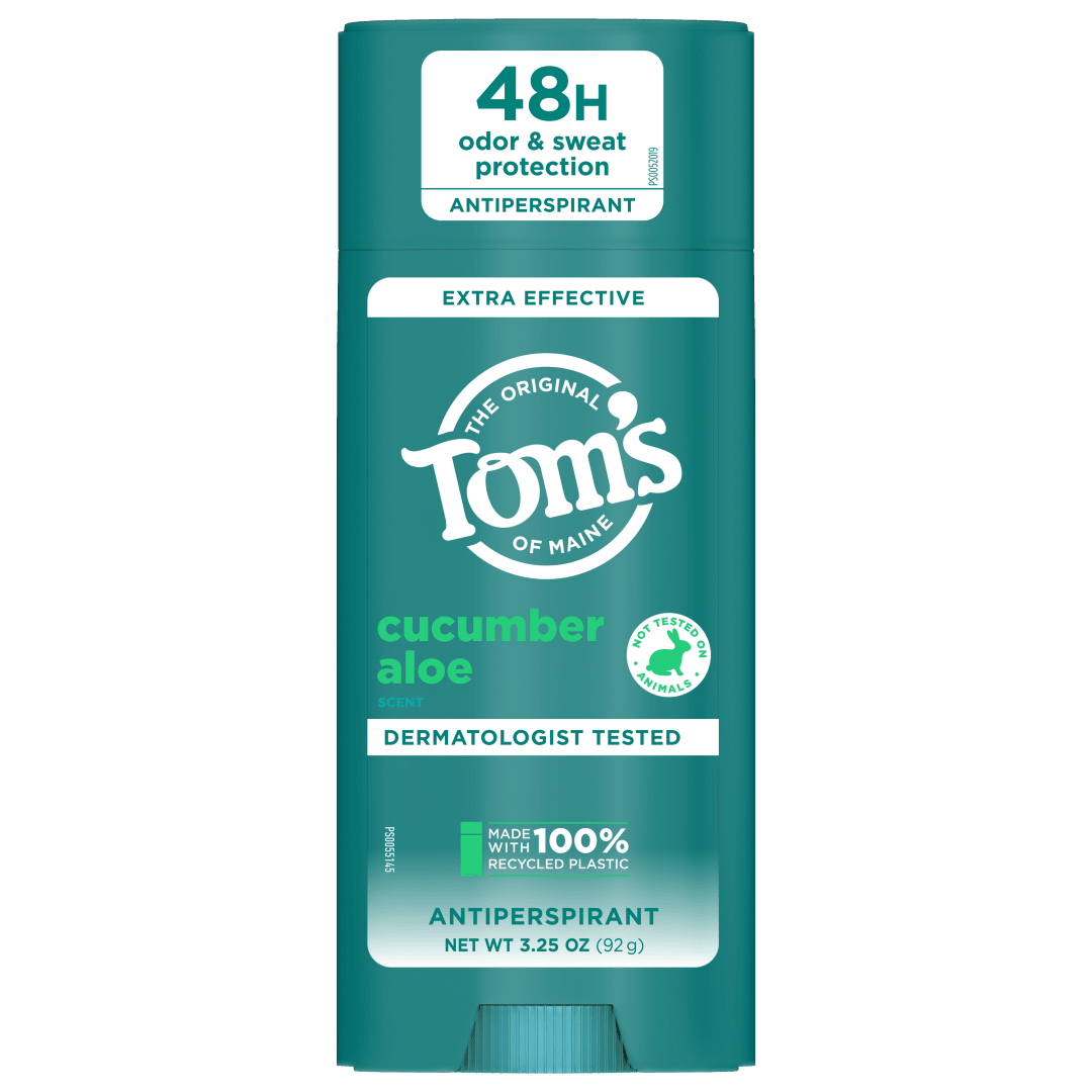 Tom’s of Maine Cucumber Aloe Antiperspirant, For Women and Men, 3.25 oz