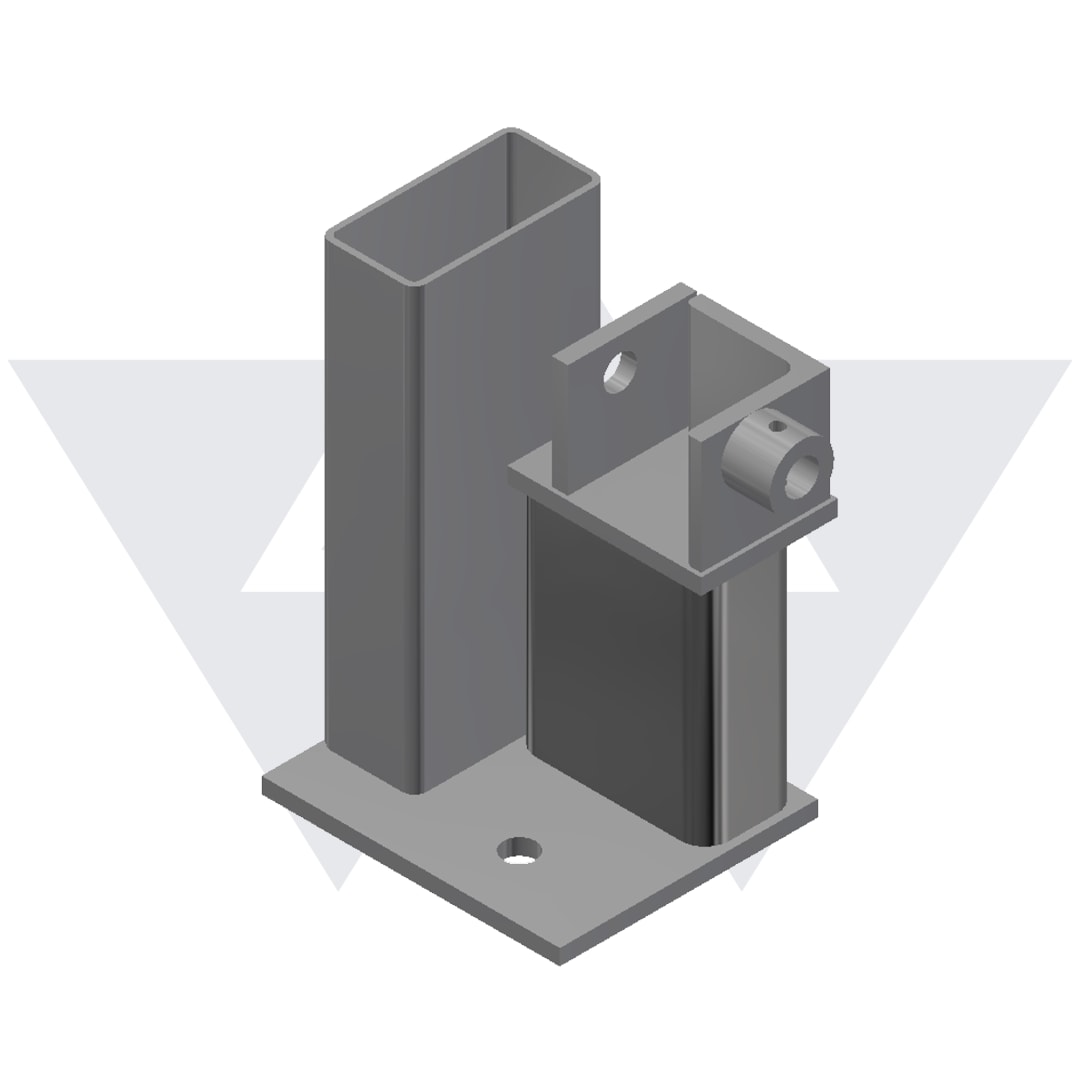 Wastequip® Lower Cylinder Mount, Right Hand 445-645 PC TG