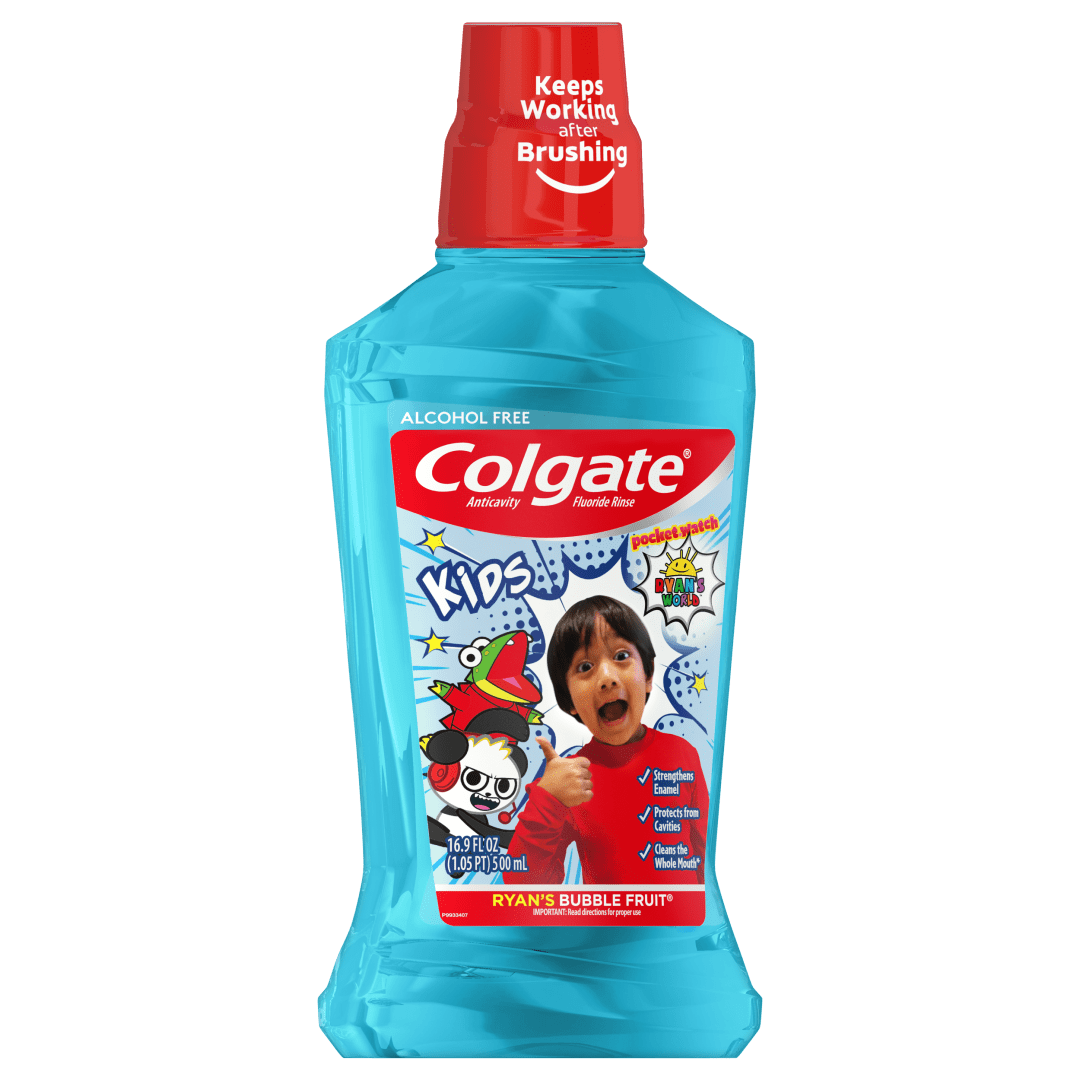 Colgate Kids Mouthwash, Ryan's World, Ryan's Bubble Fruit -  5 mL 16.9 fl. oz.