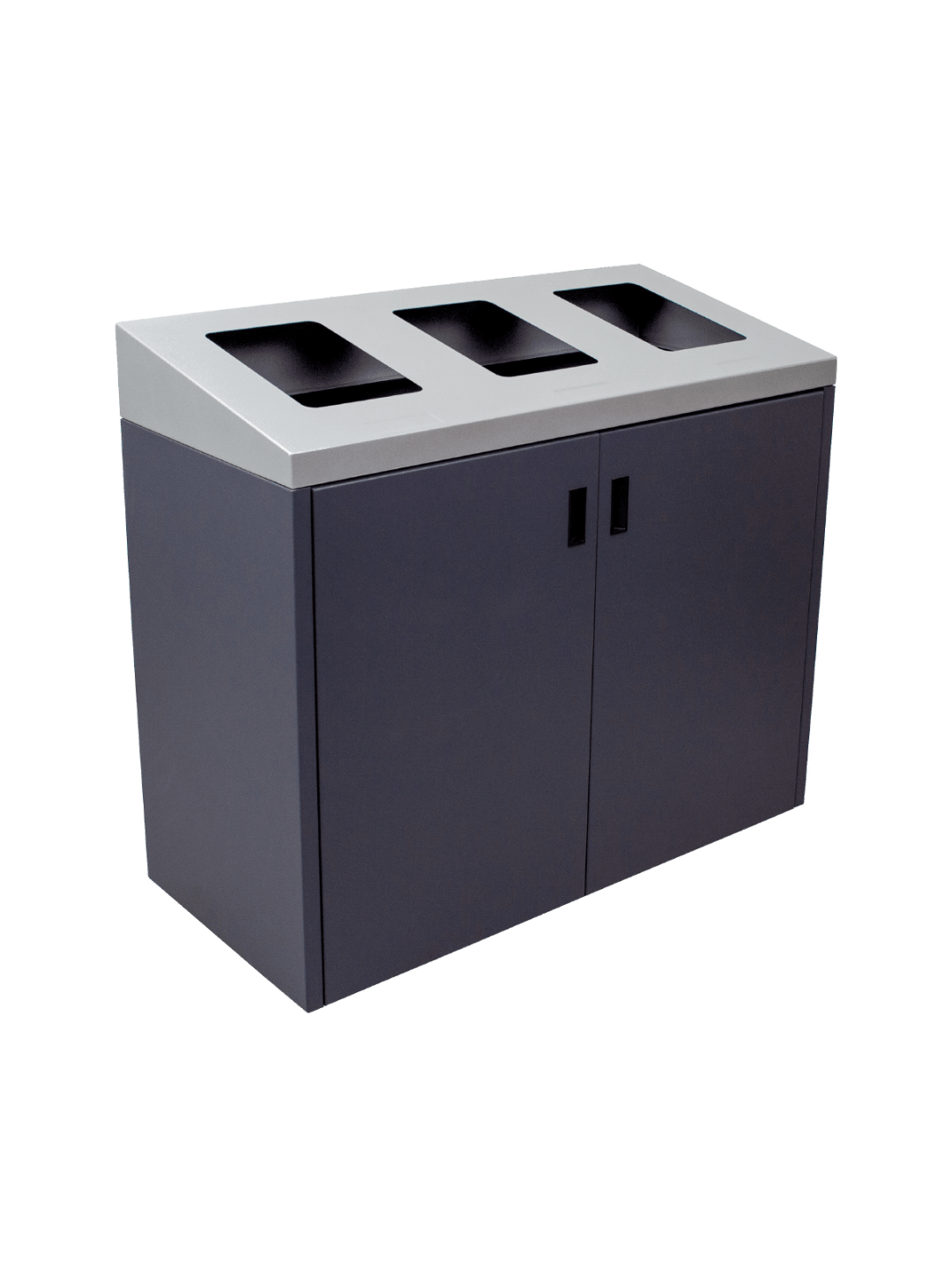 SUMMIT - Triple - Unit - Xl - Sloped Lid - Full - Grey-Silver