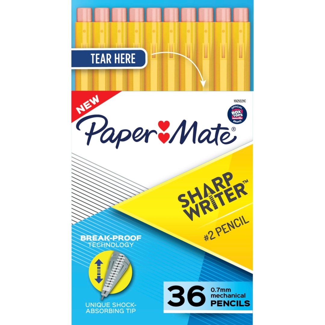Paper Mate® SharpWriter Mechanical Pencils, 0.7 mm HB #2 Lead, 36 Count