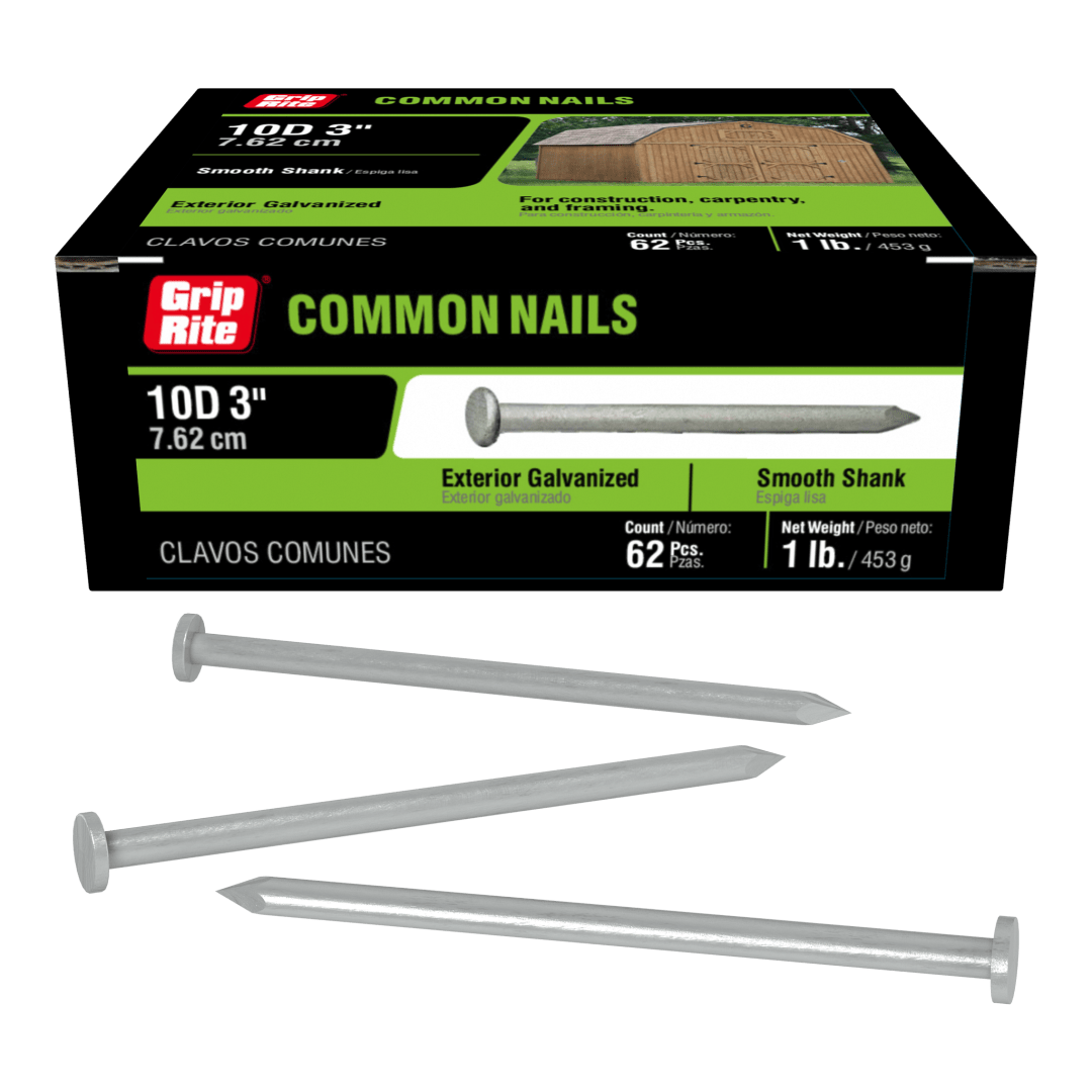 Grip-Rite 10D Hg Common 1# Hand Drive Common Nails