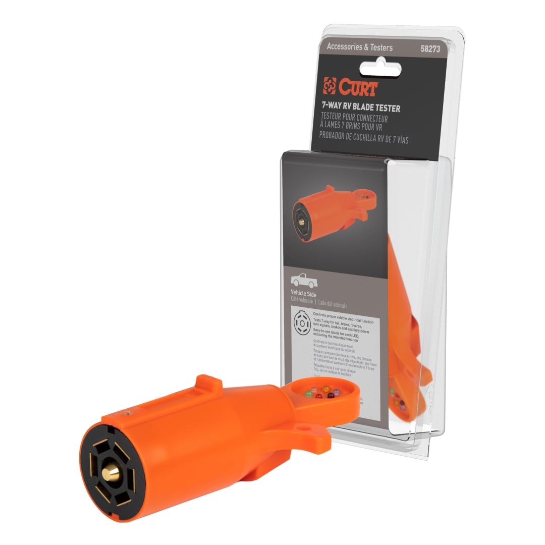 CURT 7-Way RV Blade Connector Tester (Packaged) #58273