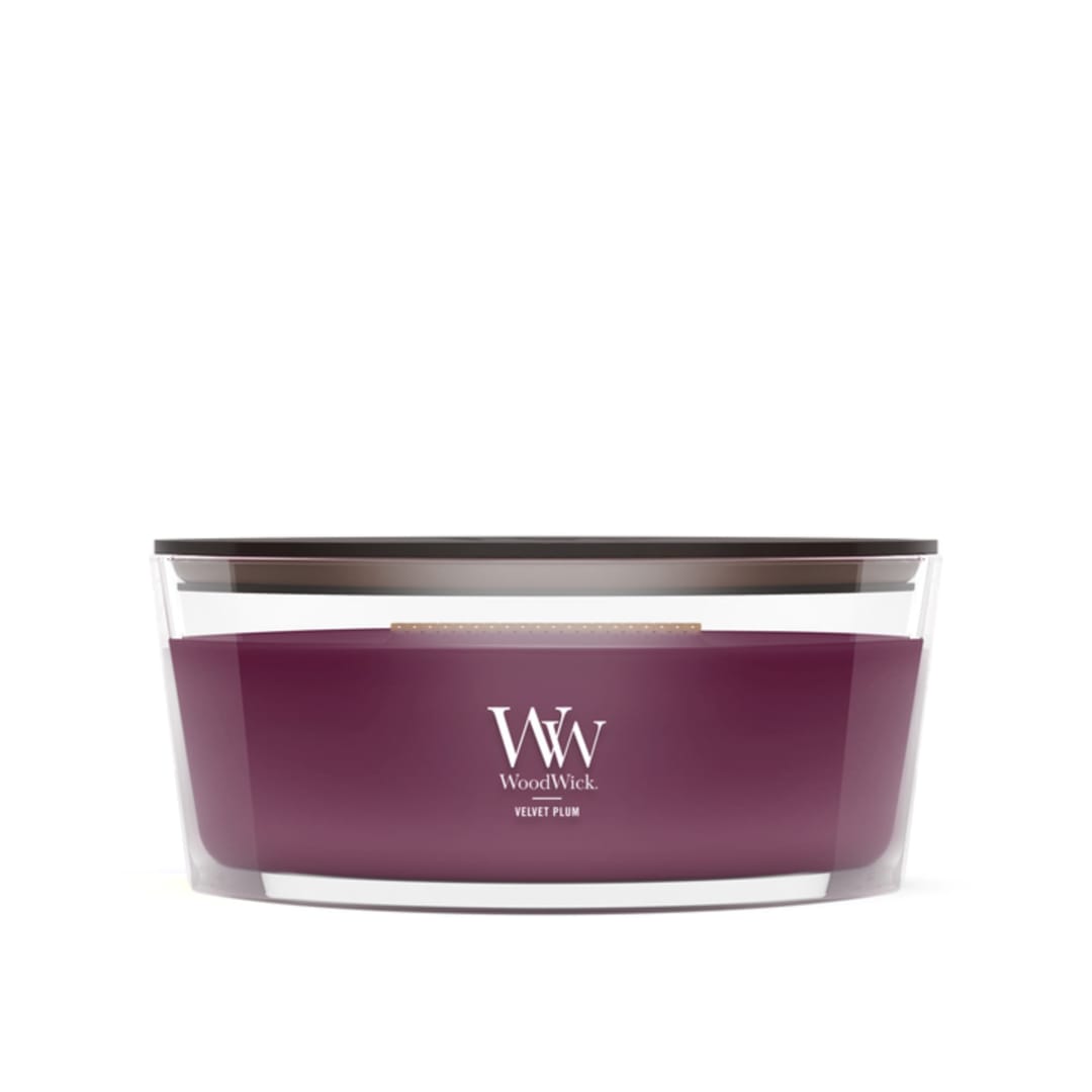 WoodWick Velvet Plum Ellipse Candle
