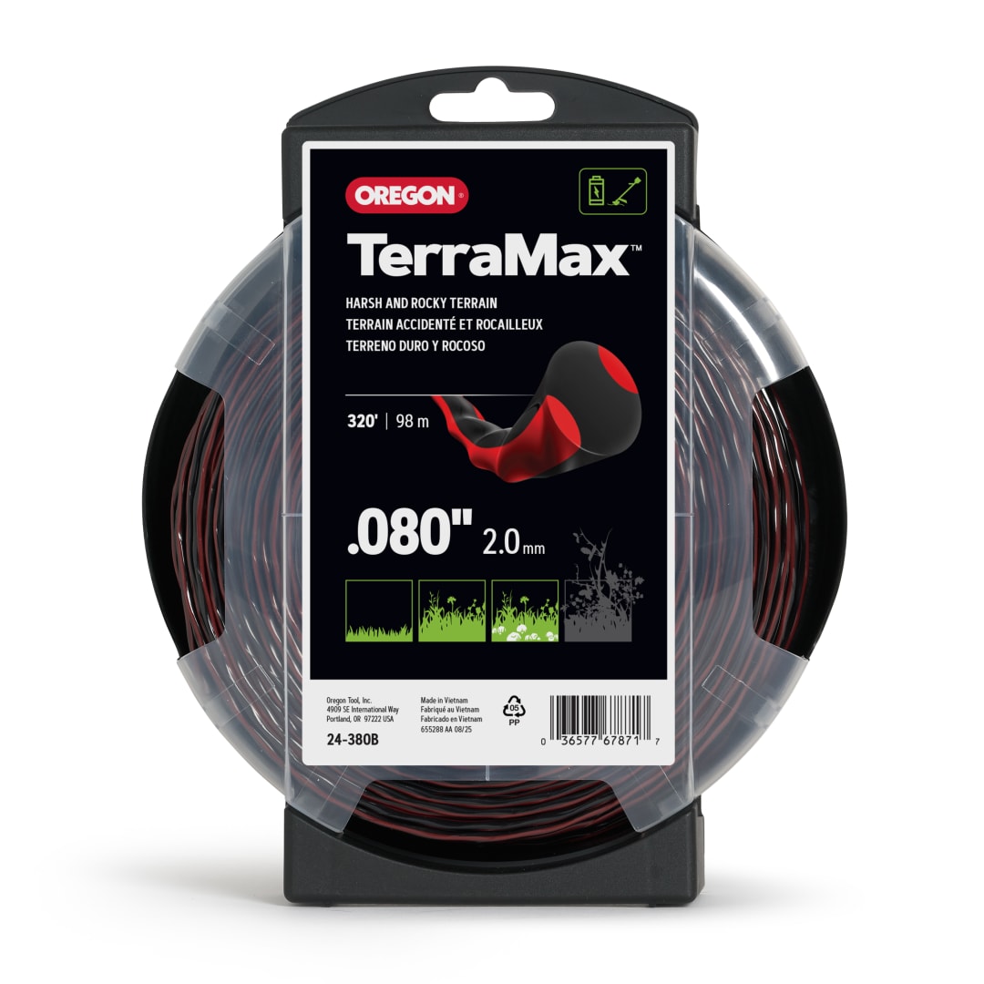 Oregon TerraMax Oval Twist Trimmer Line, 0.080in, 320ft Donut