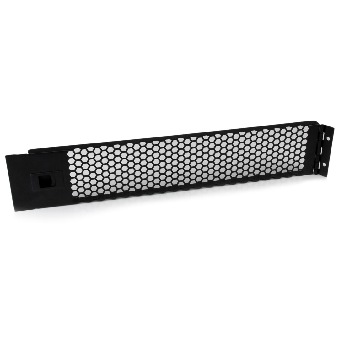 2U Hinged Vented Server Rack Blanking Panel