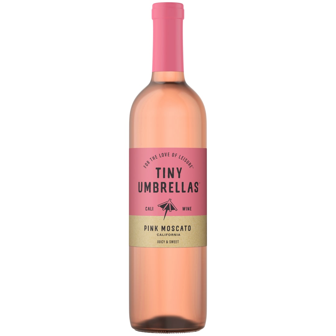 Tiny Umbrellas Pink Moscato Wine 750ml