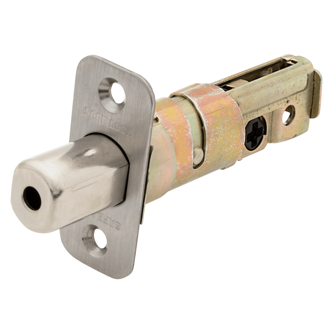 Round Corner Adjustable Deadbolt Latch for Satin Nickel Finish