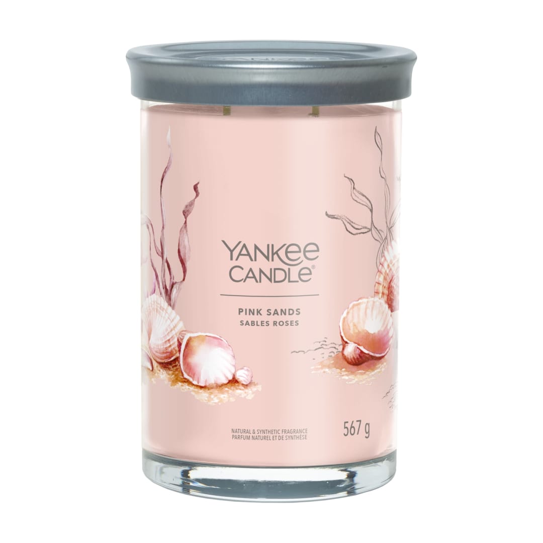 Yankee Candle® Signature Scented Candle | Pink Sands Large Tumbler Candle with Double Wicks | Soy Wax Blend