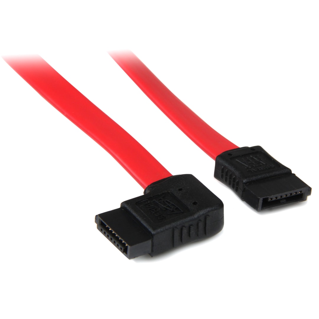 18in SATA to Right Side Angled SATA Cable