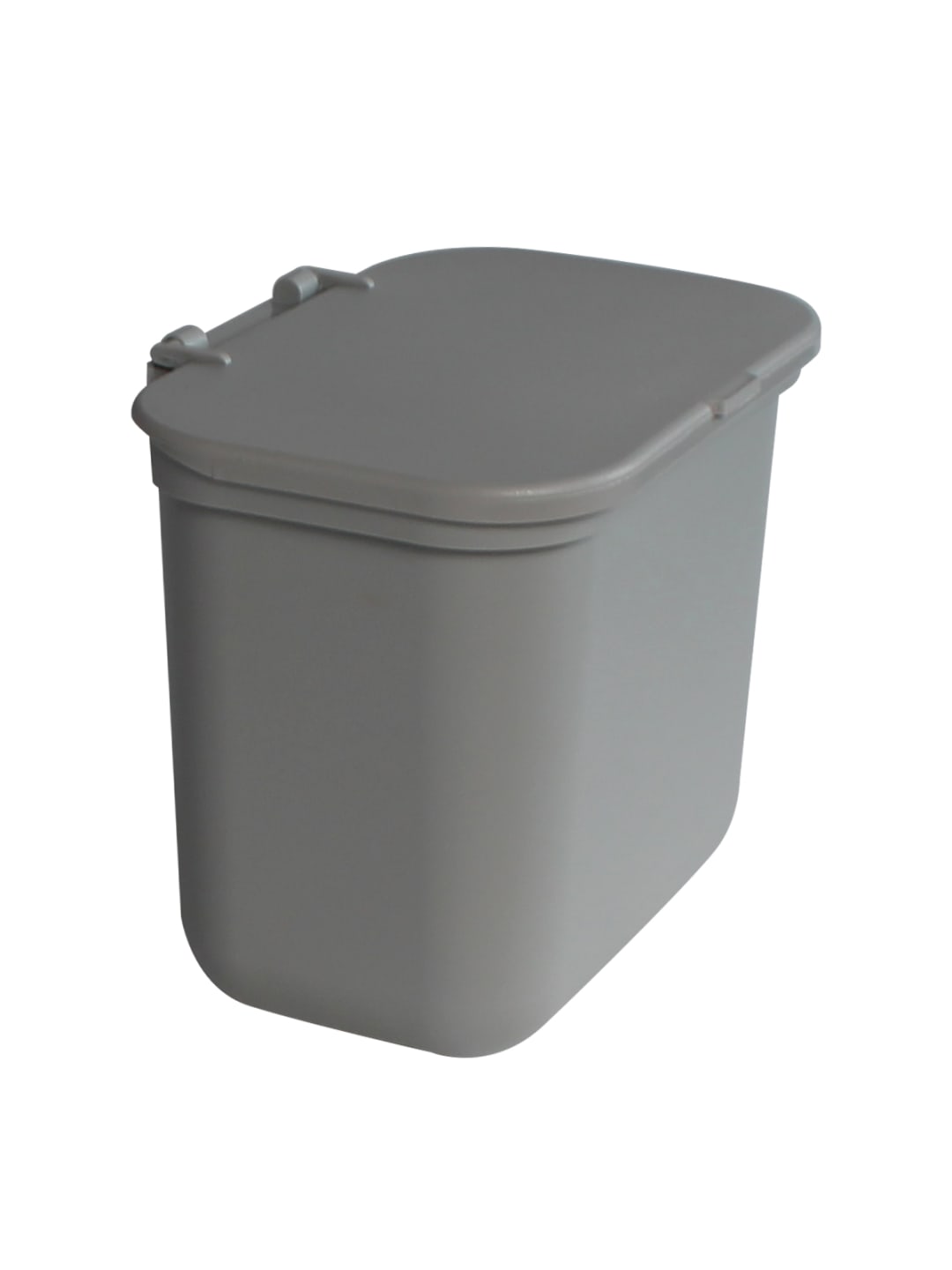 HANGING WASTE BASKET - Single - Kit - Solid Lift - Grey