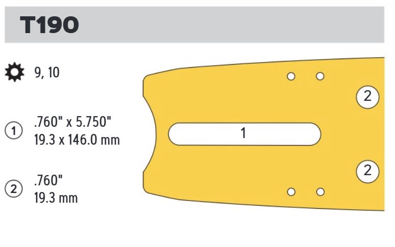 Oregon EnduraMax Harvester Bar, 43 IN. 3/4 Pitch (431EMCT190)