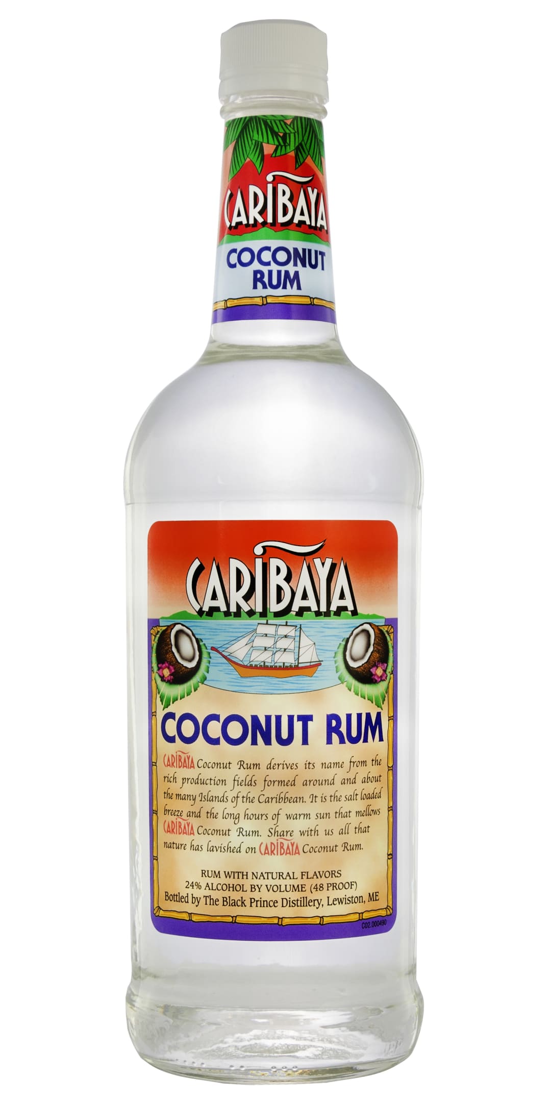 Caribaya Coconut Rum 1l 48 Proof