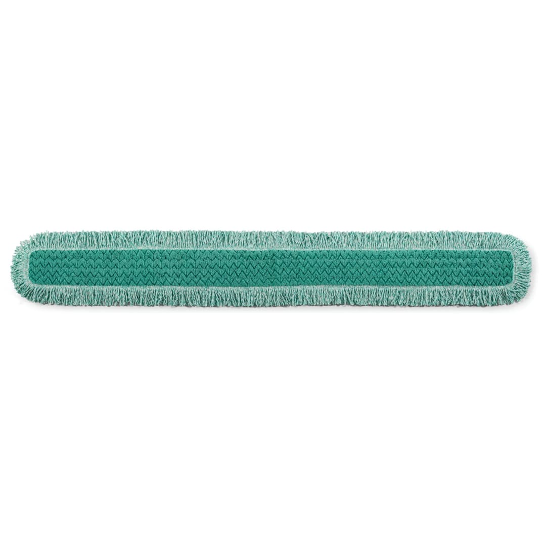 Rubbermaid Commercial Products HYGEN 60" Microfiber Dust Pad with Fringe, Green