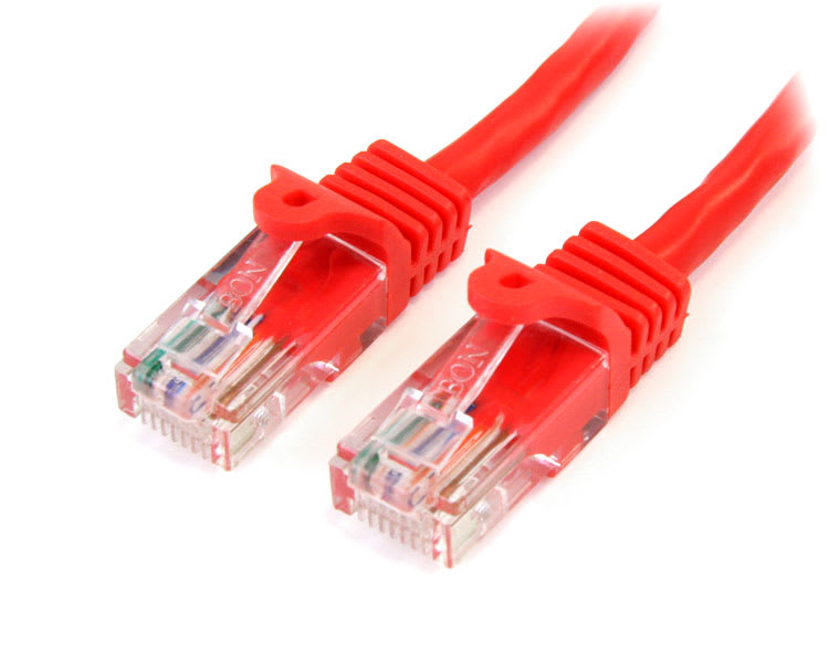 50 Ft. Red Cat. 5E Cross Patch Cable