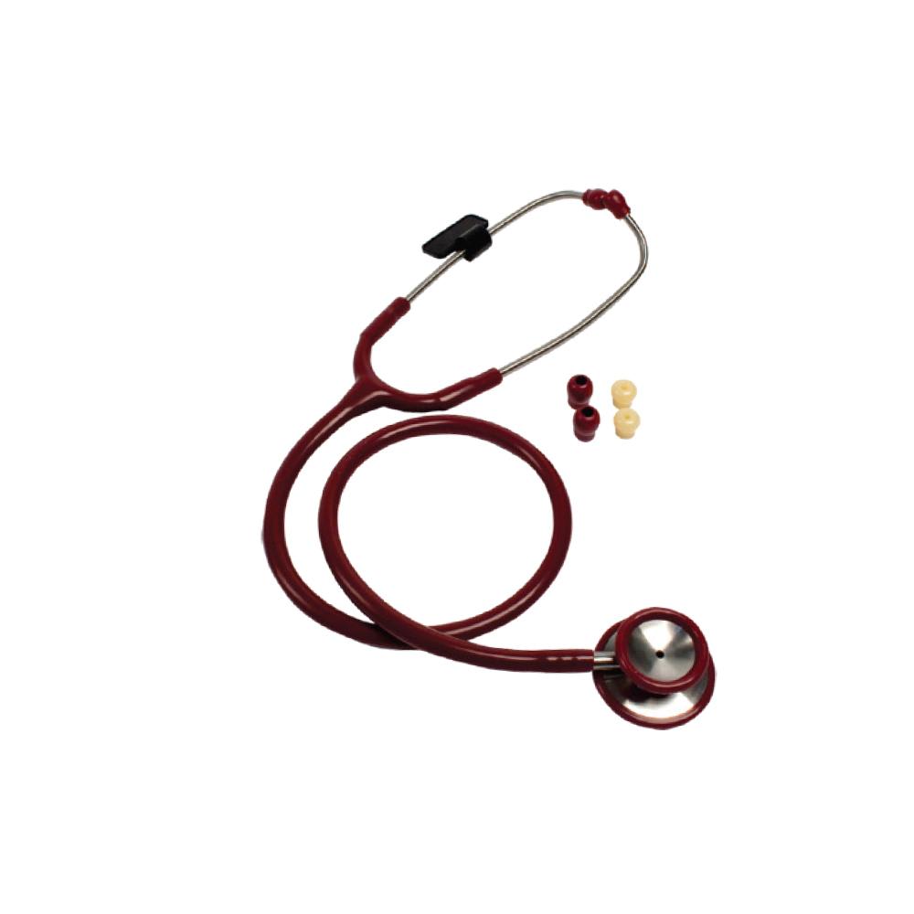 Professional Dual Head Stethoscope, Burgundy