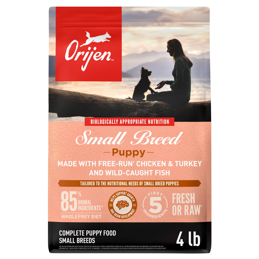 ORIJEN Grain Free High Protein Dry Dog Food Small Breed Puppy Recipe