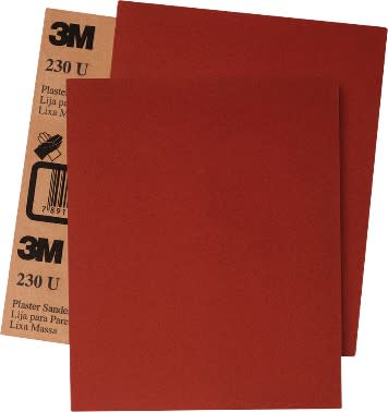 Folha Lixa Massa/Madeira 3M™ 230U, Grão P60, Folhas de 225 mm x 275 mm