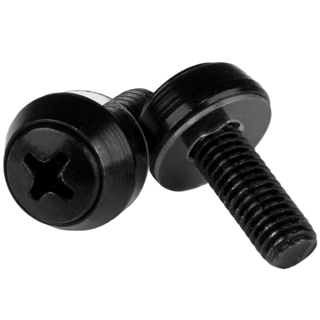 50 Pack of M6 Mounting Screws - M6 Screws - Black