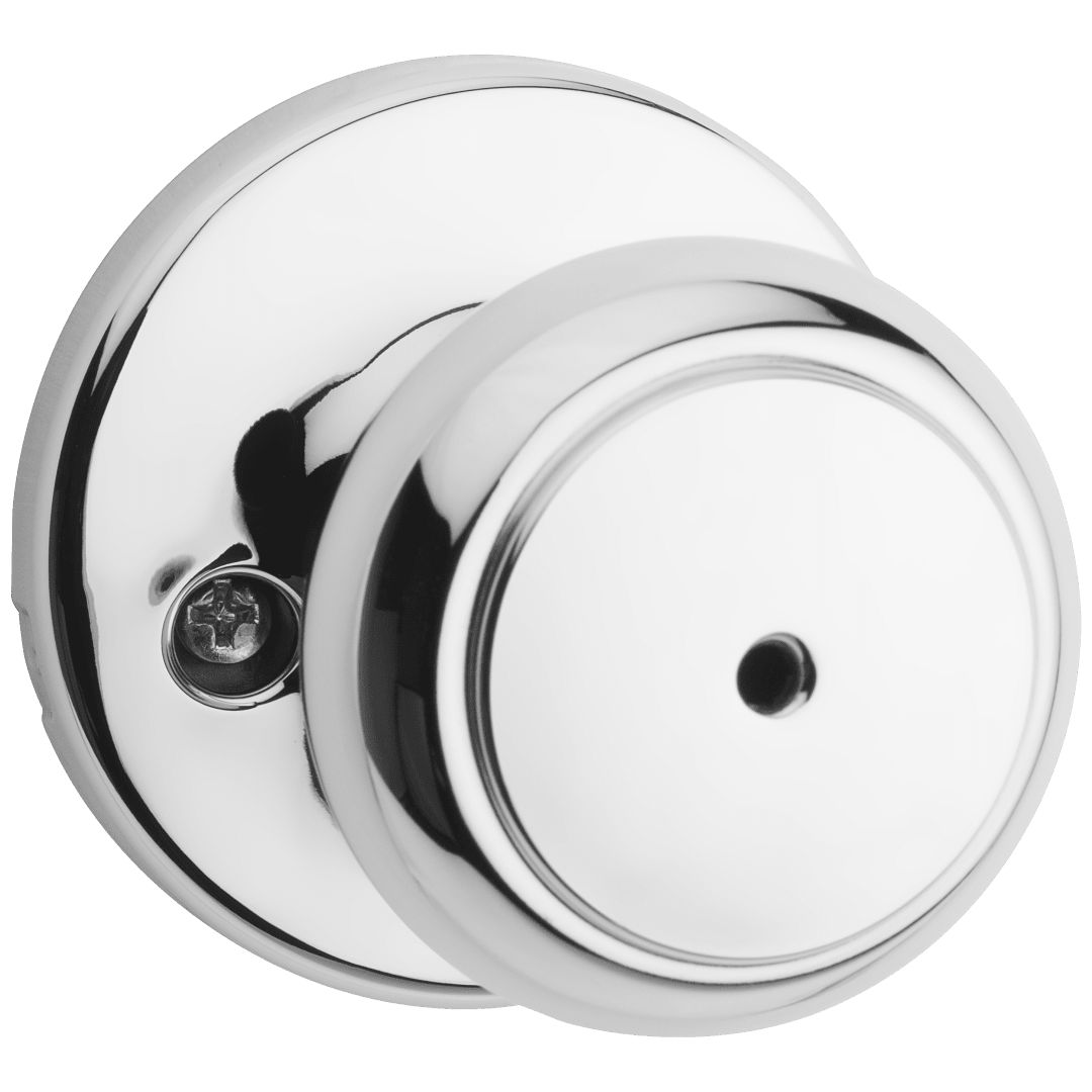 Cove Bed/Bath Knob in Polished Chrome