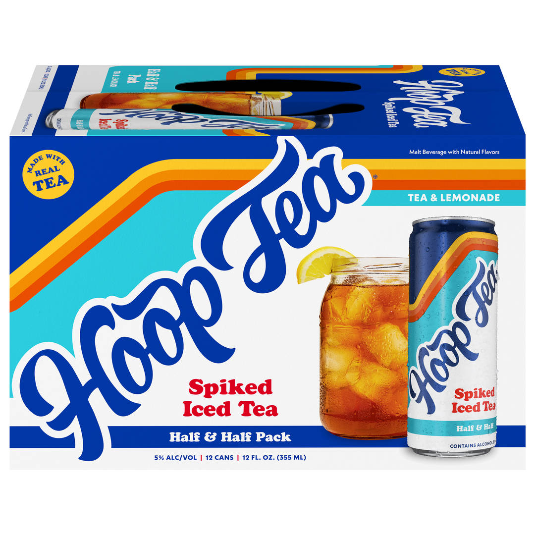 Hoop Tea Half and Half 12 Pack, 12 fl oz Cans